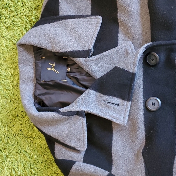 Striped Pea Coat - Picture 7 of 7